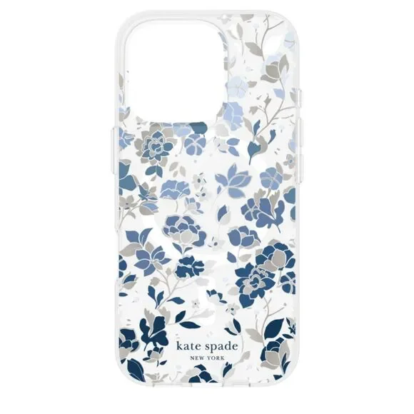 Kate Spade NWB Protective Magsafe Case For Apple iPhone 16 Flowerbed Blue - Picture 4 of 10
